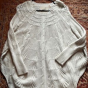 Anthropologie knit cream sweater